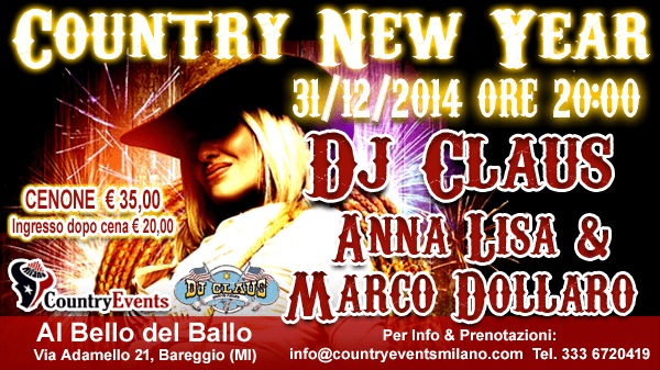 SPECIALE CAPODANNO COUNTRY 2014/15