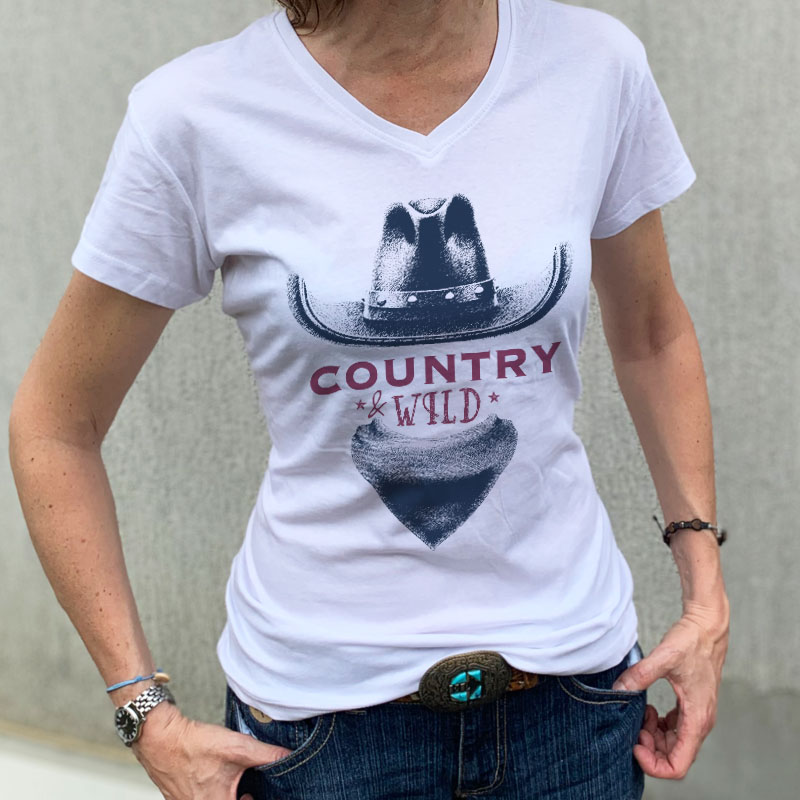 T-Shirt Donna Country Fantasy | CountryEvents Milano | Eventi e Corsi di  Country Line Dance